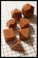Dice : Dice - DM Collection - Armory Tan Dark Opaque 2nd Generation A Set